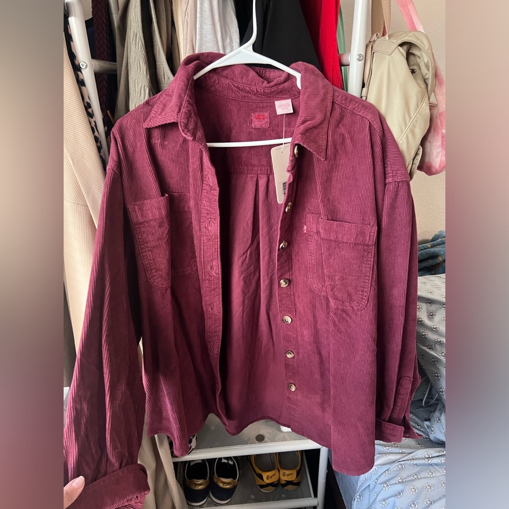 Levi's Women's Corduroy Jacket - Burgundy